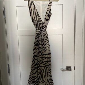 Lauren by Ralph Lauren Zebra Wrap Dress